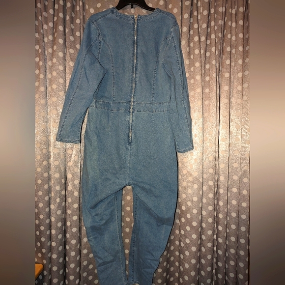 Denim Jumpsuit - Picture 2 of 12